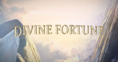 The logo for the online slot game "Divine Fortune"